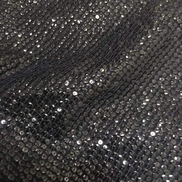DKNY Navy sequined mini skirt - Picture 3 of 5